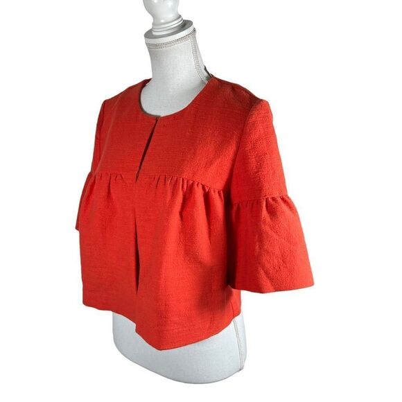 Ann Taylor Loft Orange Boucle Jacket - Picture 6 of 8